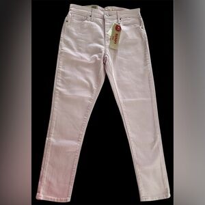 Levi's Women's Pastel Pink 721 High Rise Skinny Jeans Brand New with Tags